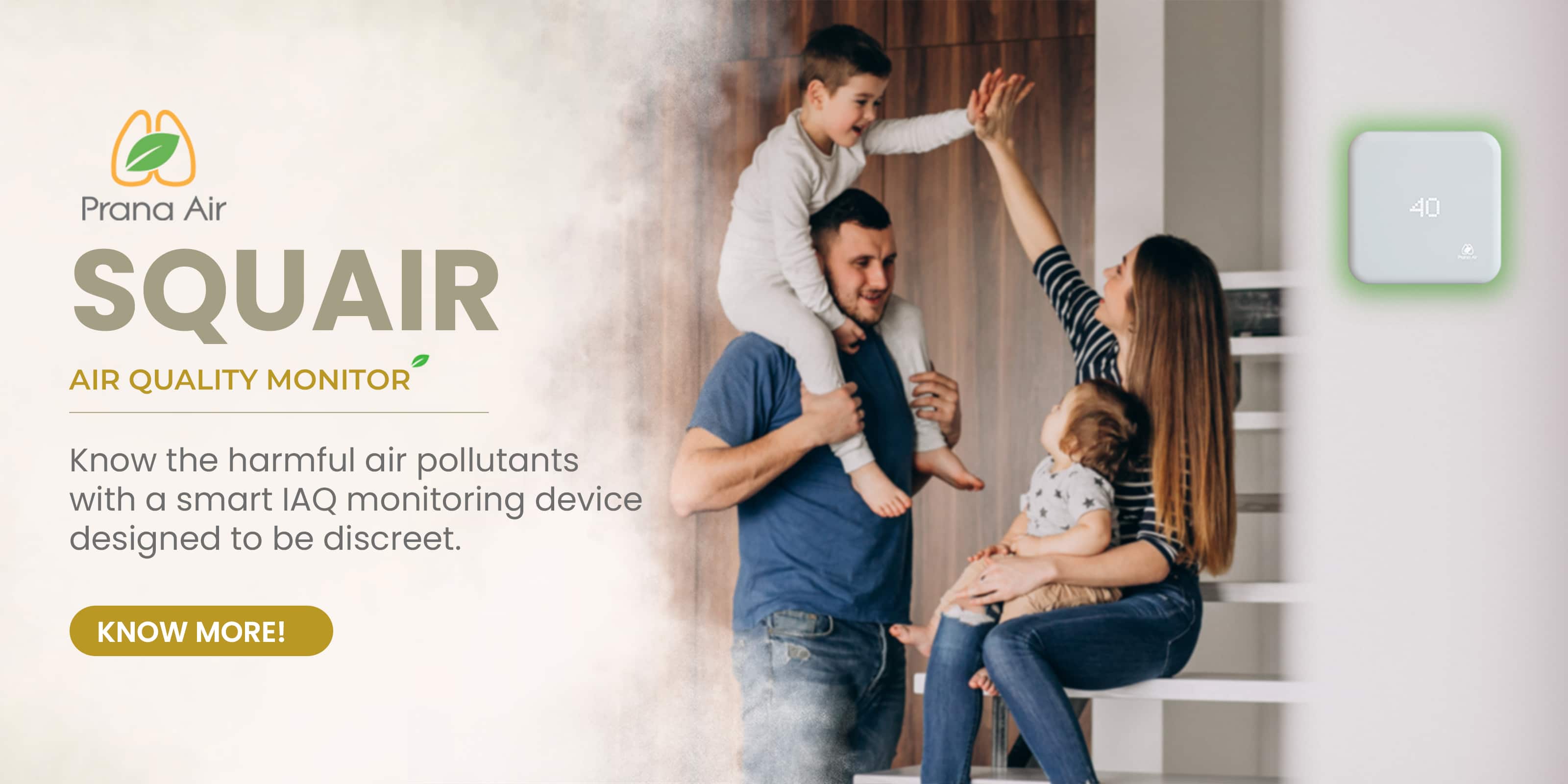 prana air squair indoor air quality monitor for Lorri