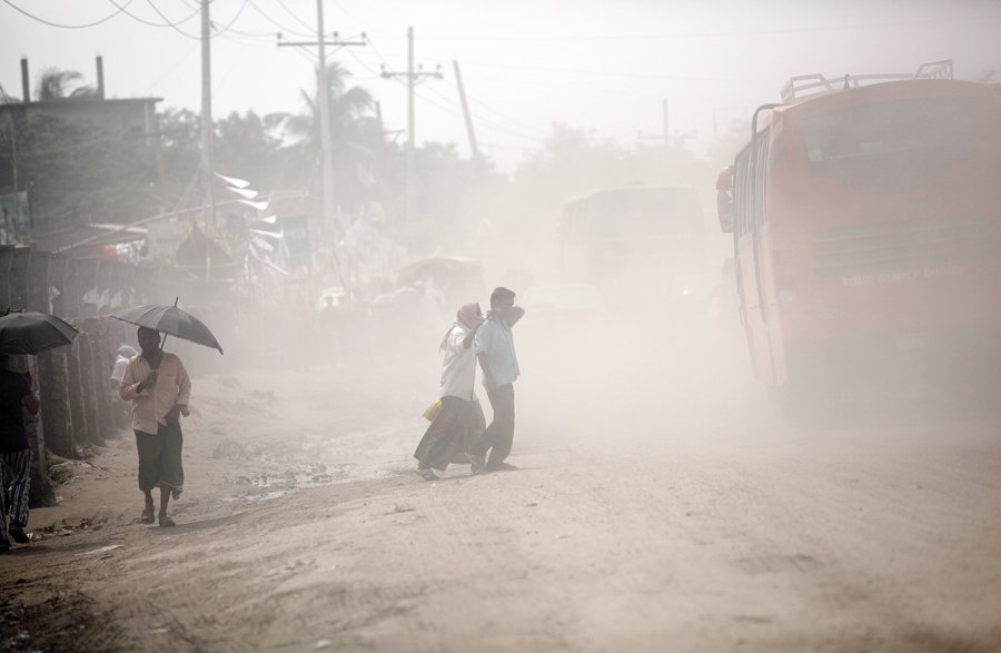 air pollution in the country