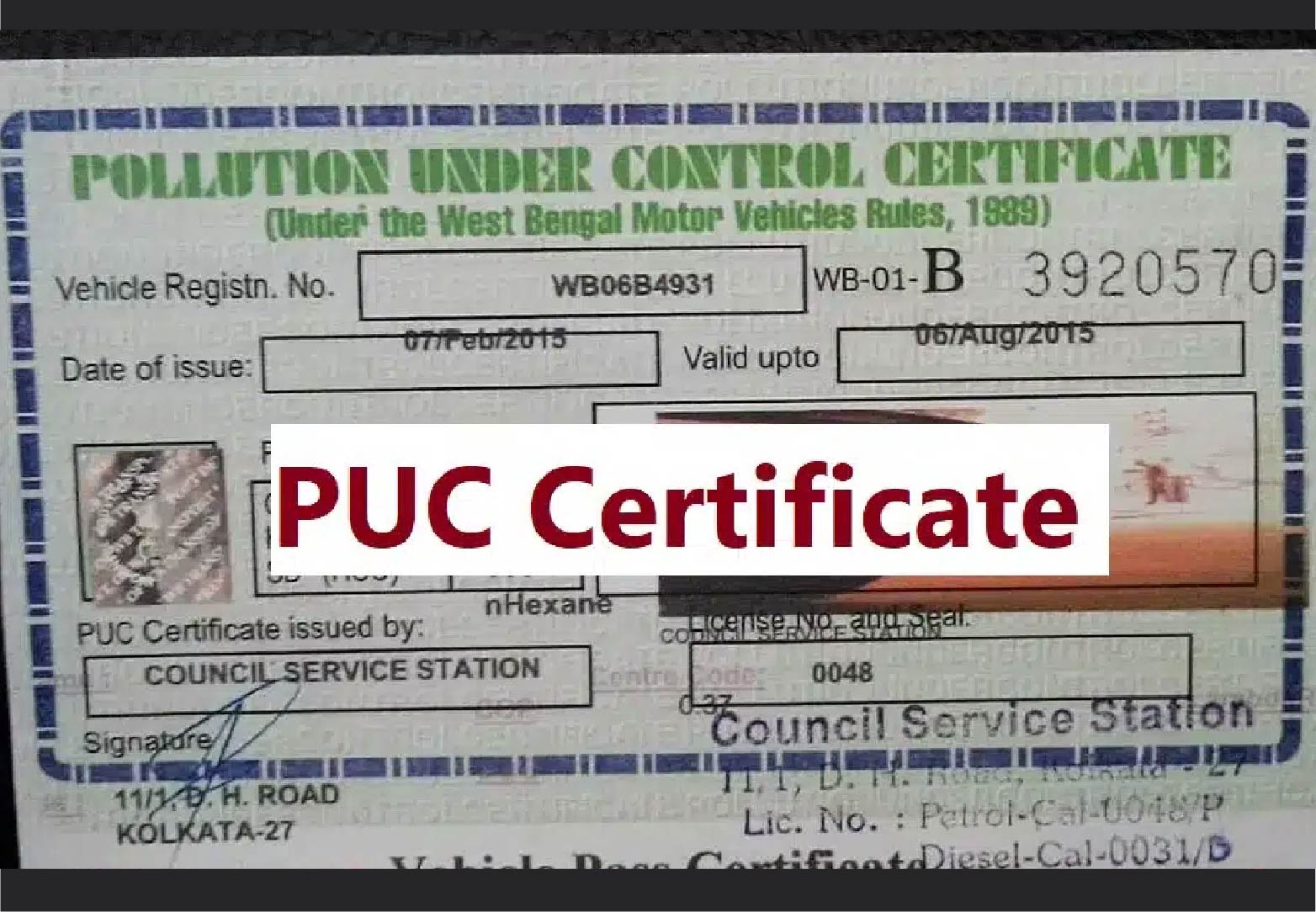 What Is Exhaust Emission Index EEI PUC BS AQI India