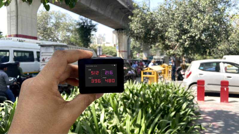Air quality and temperature monitoring