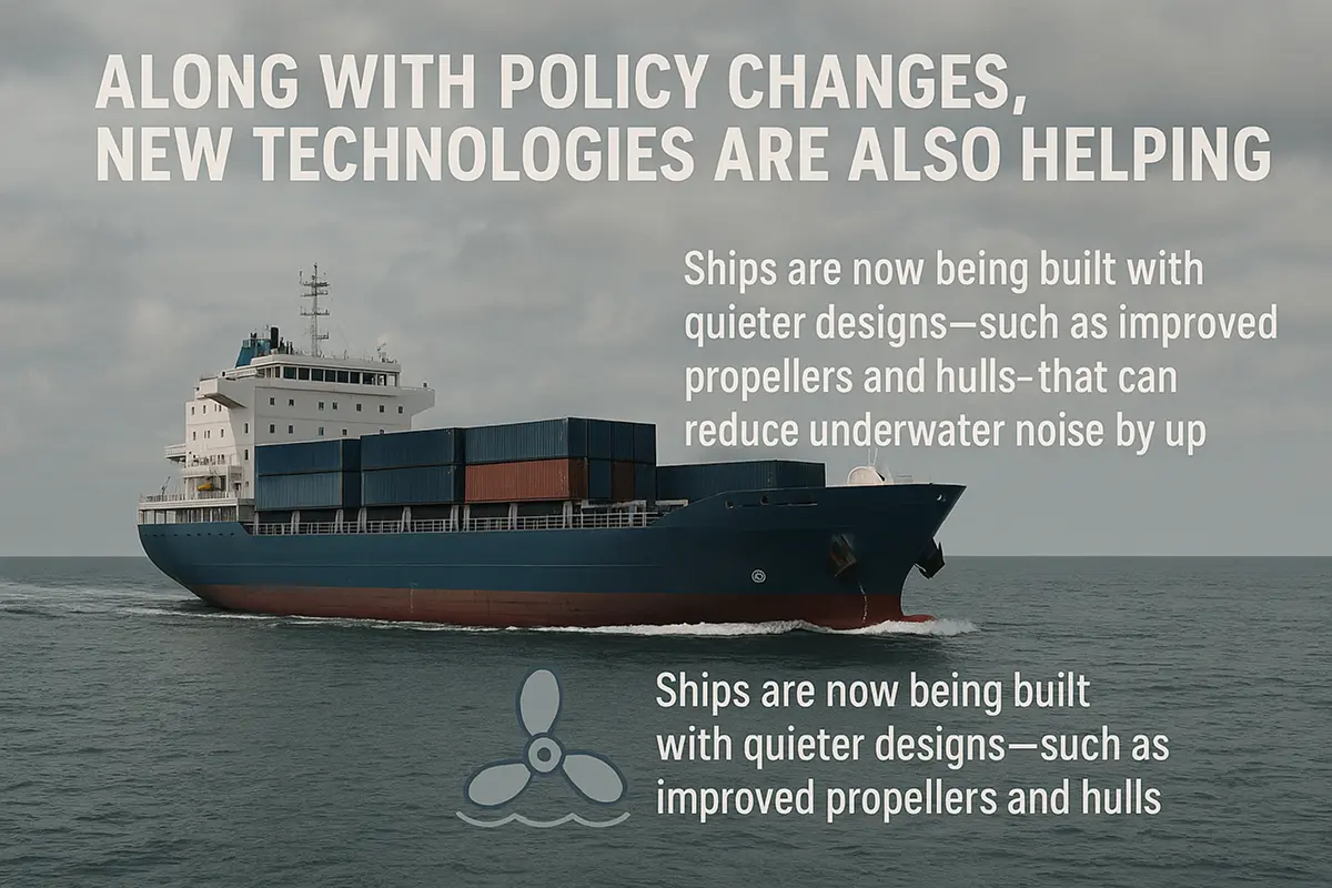 New technologies are helping in reducing noise pollution in ocean
