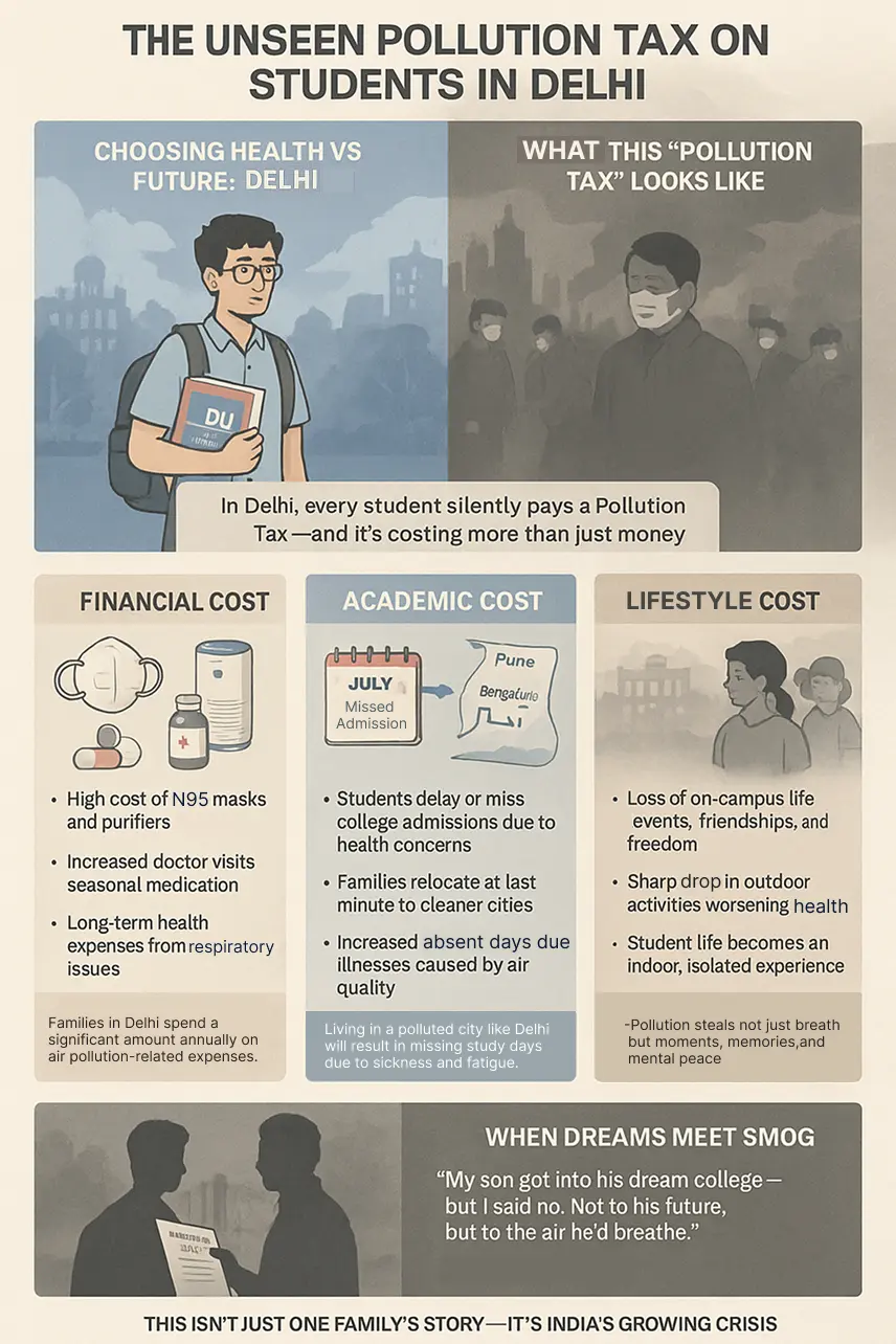 How students in Delhi are paying air pollution tax without knowing it