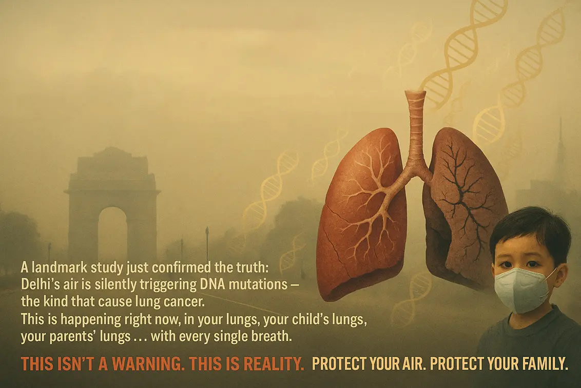 The study finding how air pollution is resulting in DNA mutations and causing lung cancer
