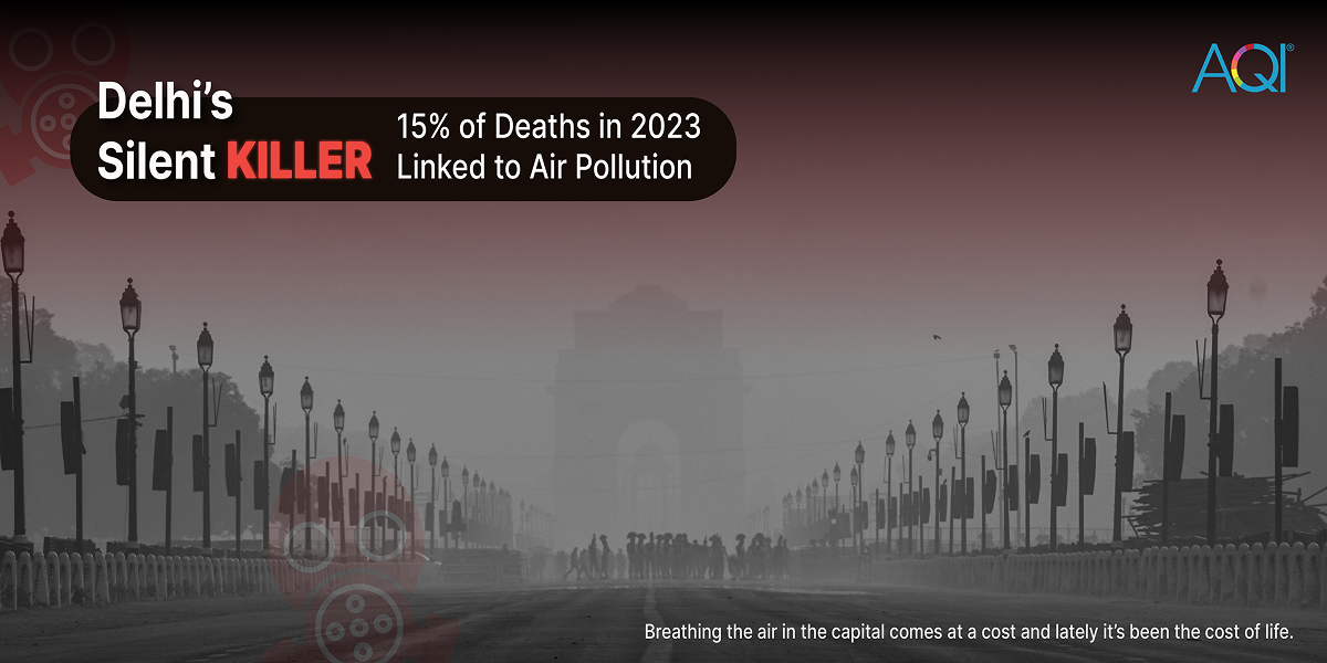 Delhi’s Silent Killer: 15% of Deaths in 2023 Linked to Air Pollution