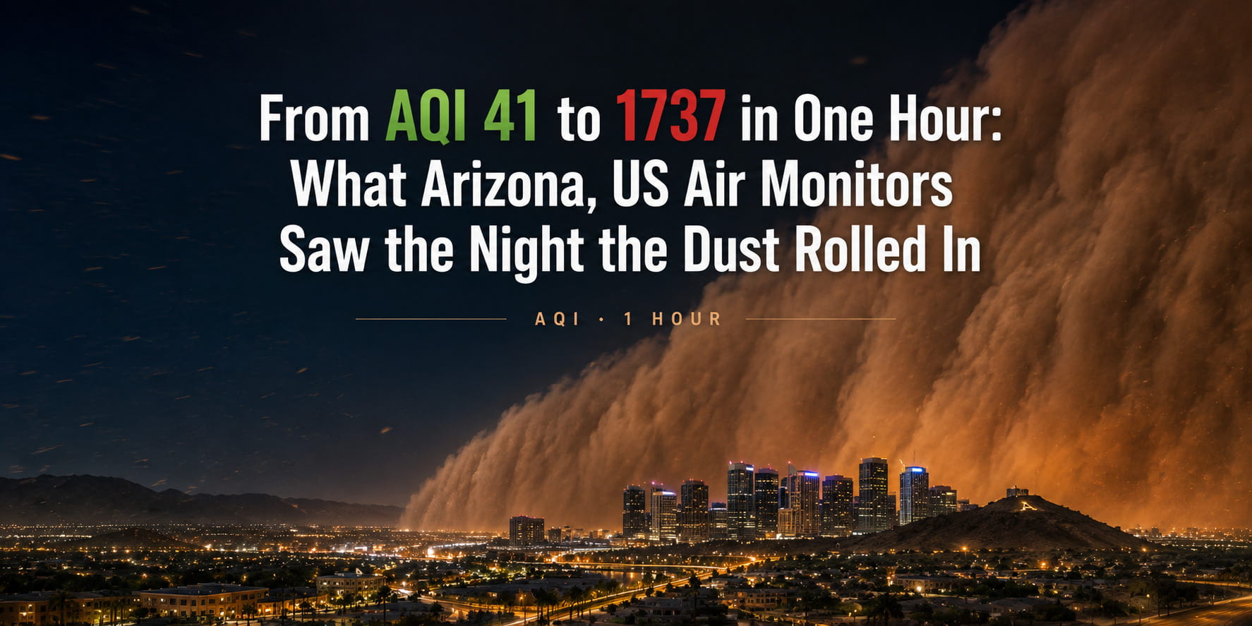 The Night a Wall of Dust Swallowed Phoenix: What 1,520 Air Quality Readings Reveal About Arizona's Air