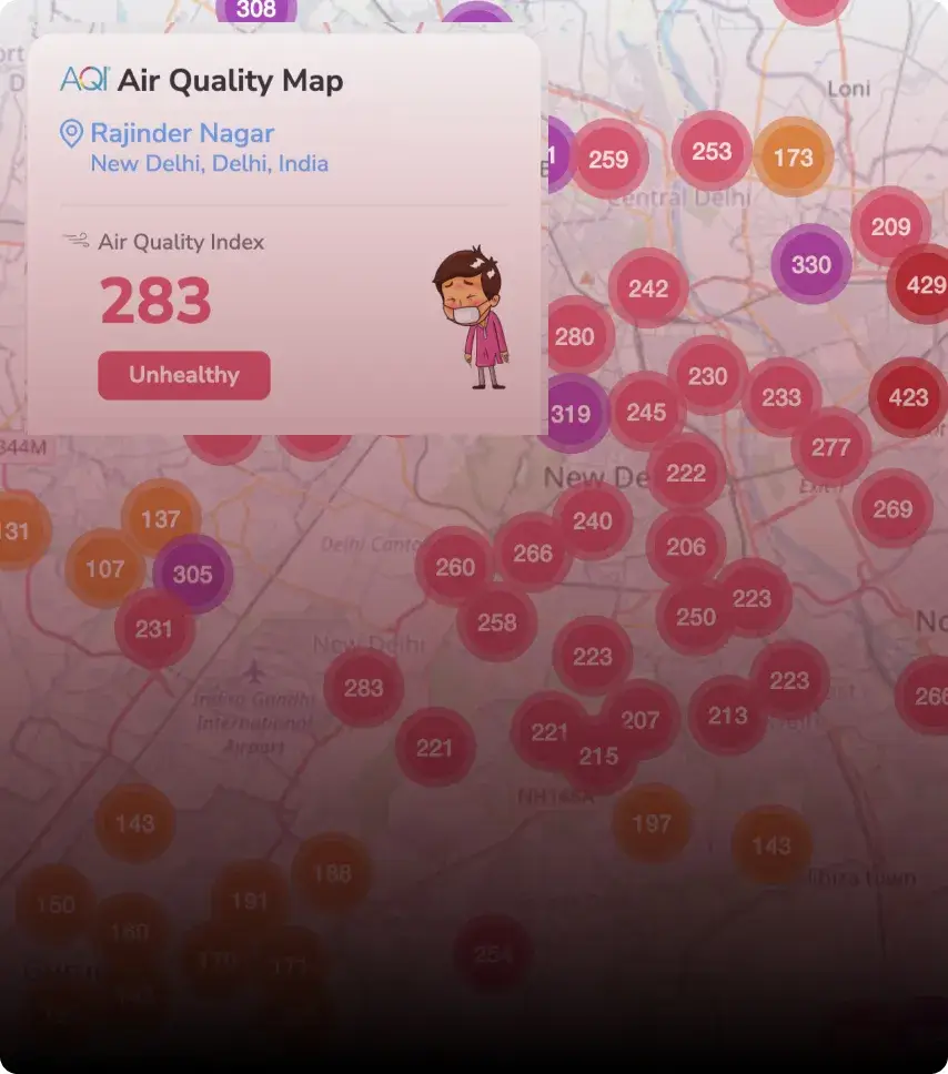 aqi air quality map